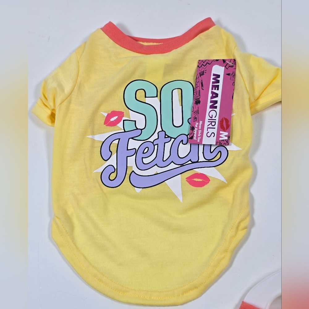 Means Girls So Fetch Pet Dog T-shirt Shirt Nwt